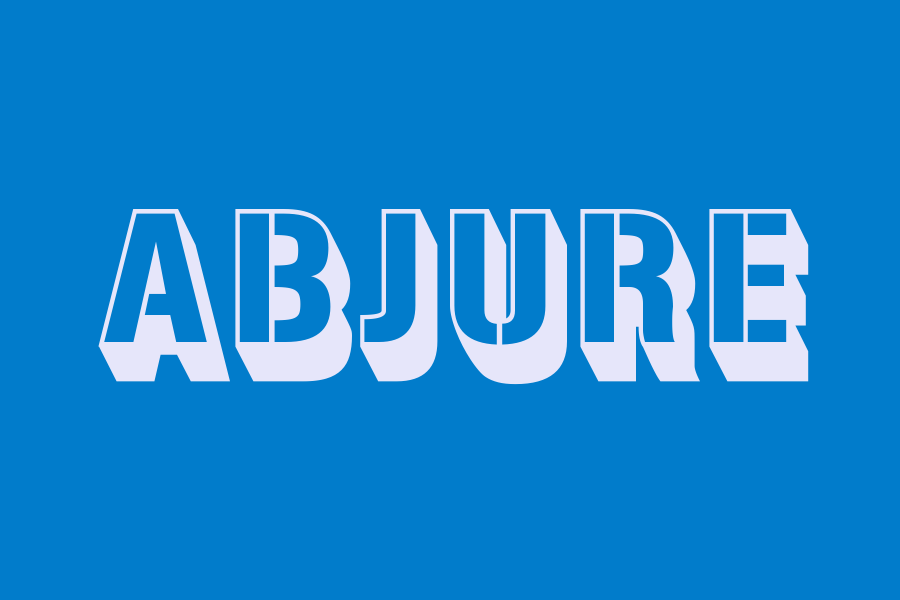 abjure