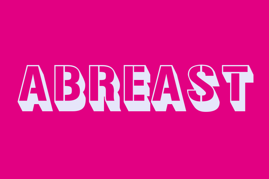 abreast