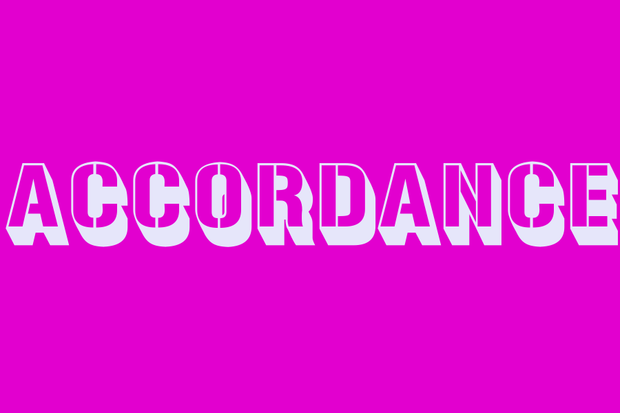 accordance
