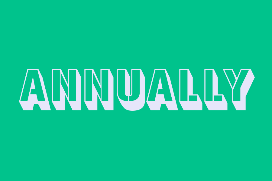 annually