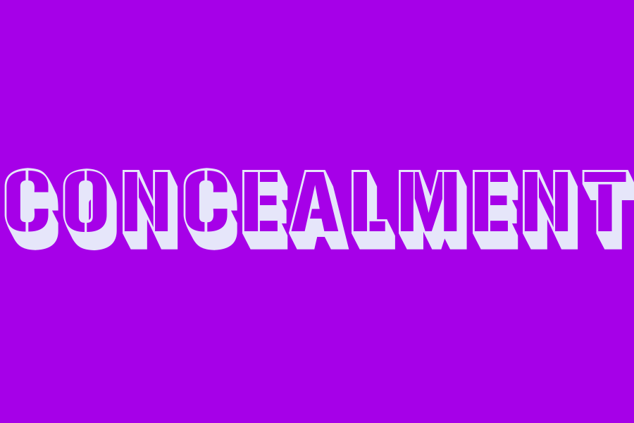 method of concealment meaning in hindi