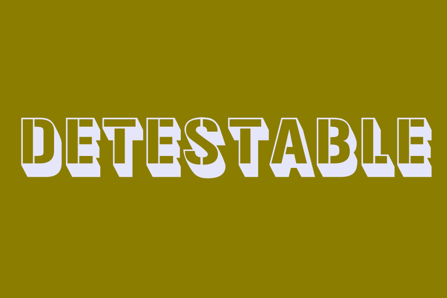 detestable