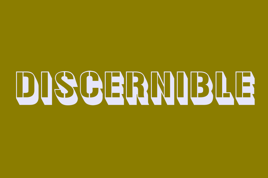 discernible