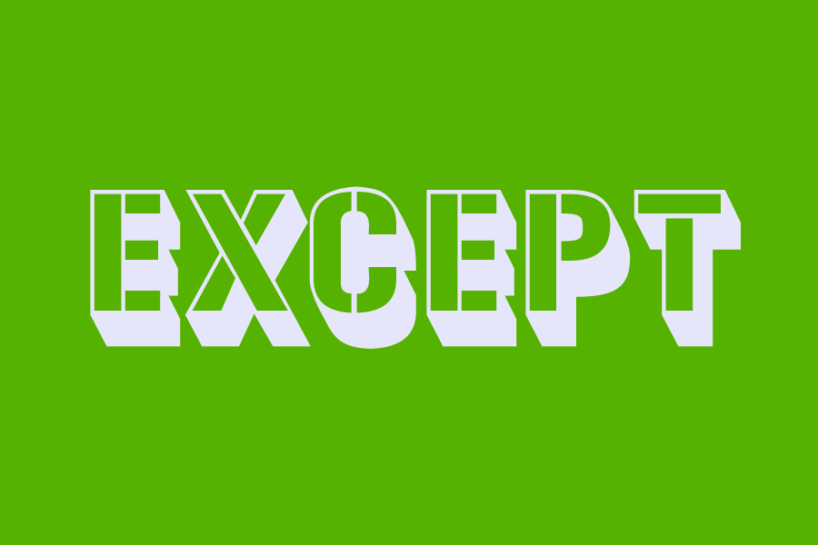 except