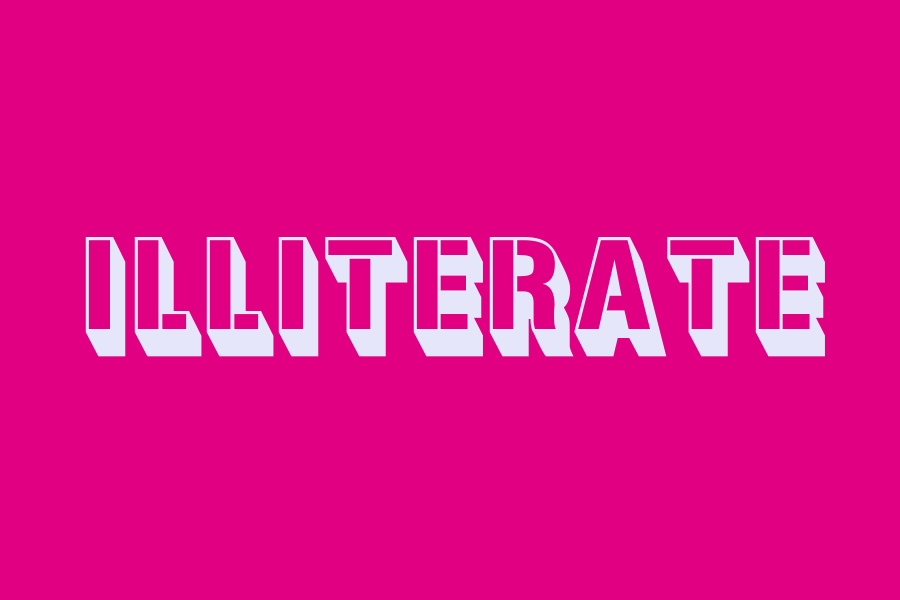 illiterate