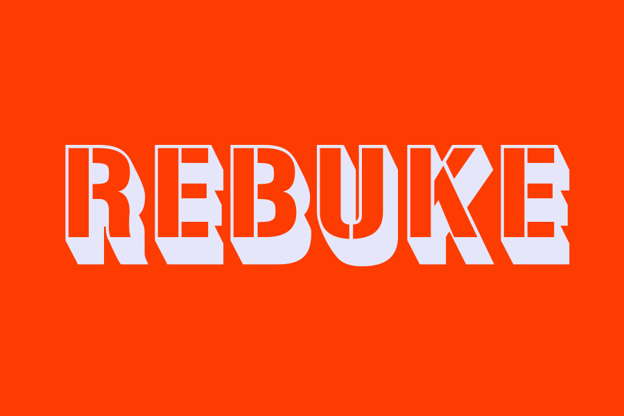 rebuke