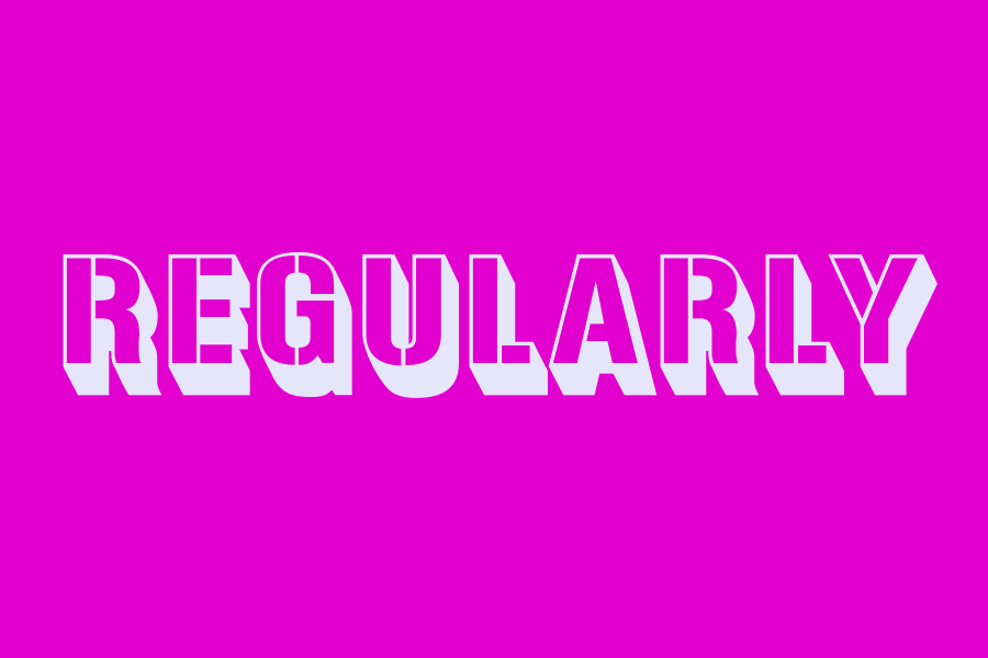 regularly