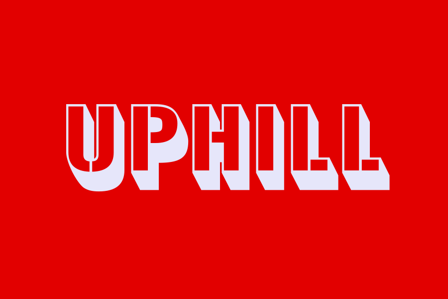 uphill