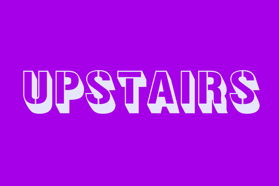 upstairs